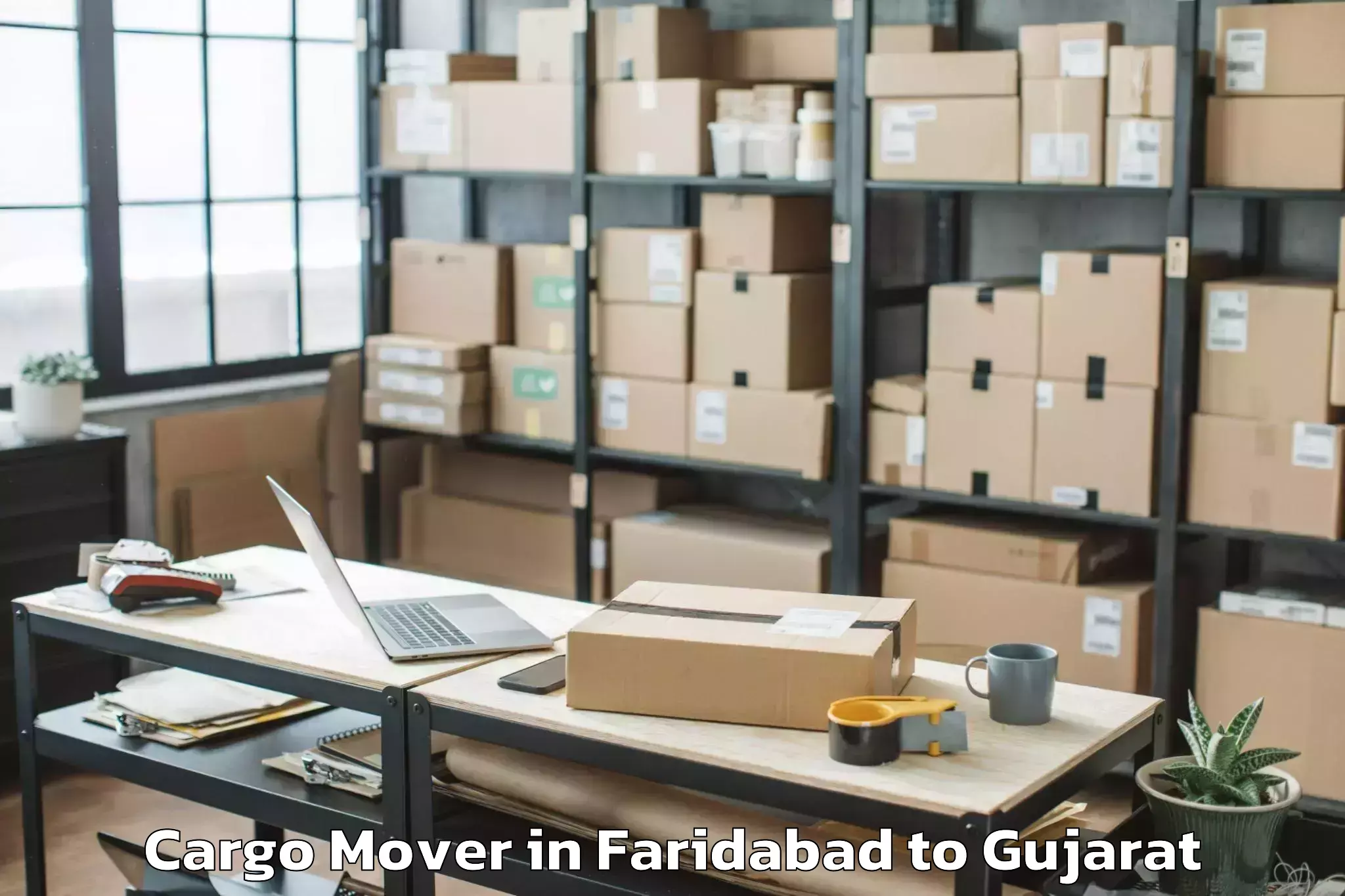 Book Your Faridabad to Jamnagar Cargo Mover Today